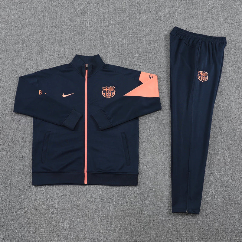 Conjunto de Frio - Barcelona Azul e Salmão